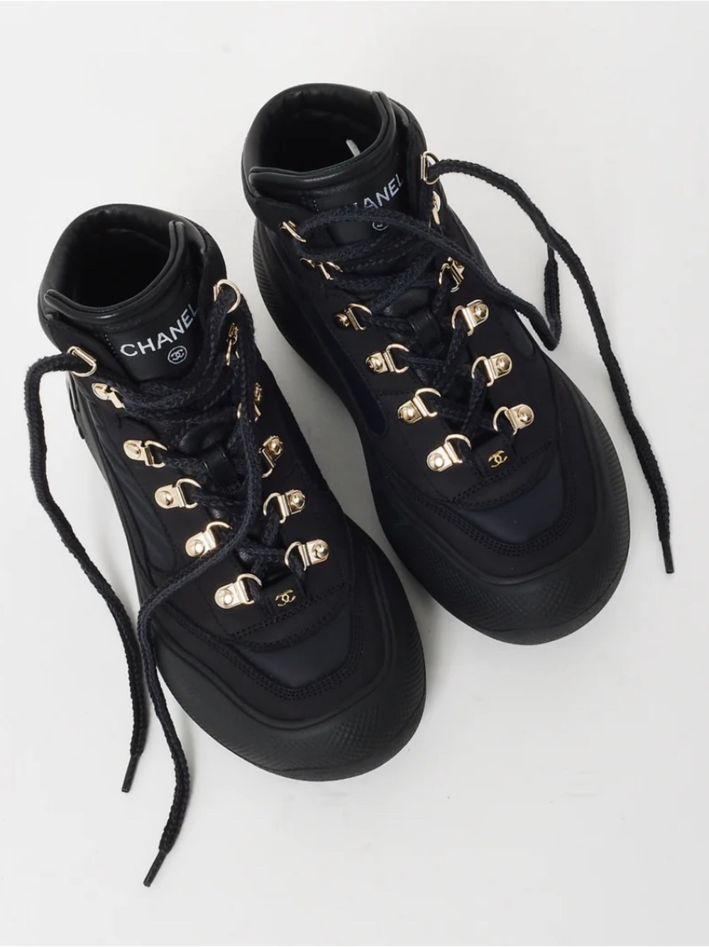 CHANEL Black Quilted Boots - Picture 2 of 2